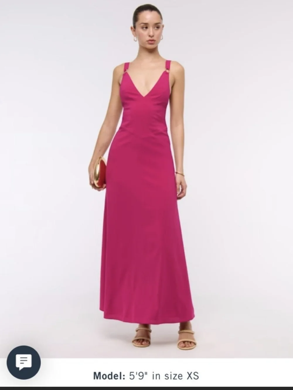 NWT Abercrombie And Fitch Pink V-Neck Dress